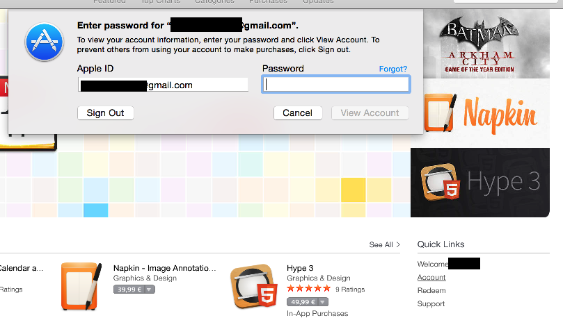 mac app store change apple id for download